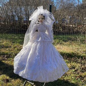 Handmade bride decorative doll
